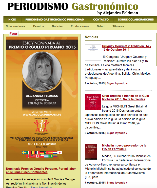 Premio Orgullo Peruano 2015