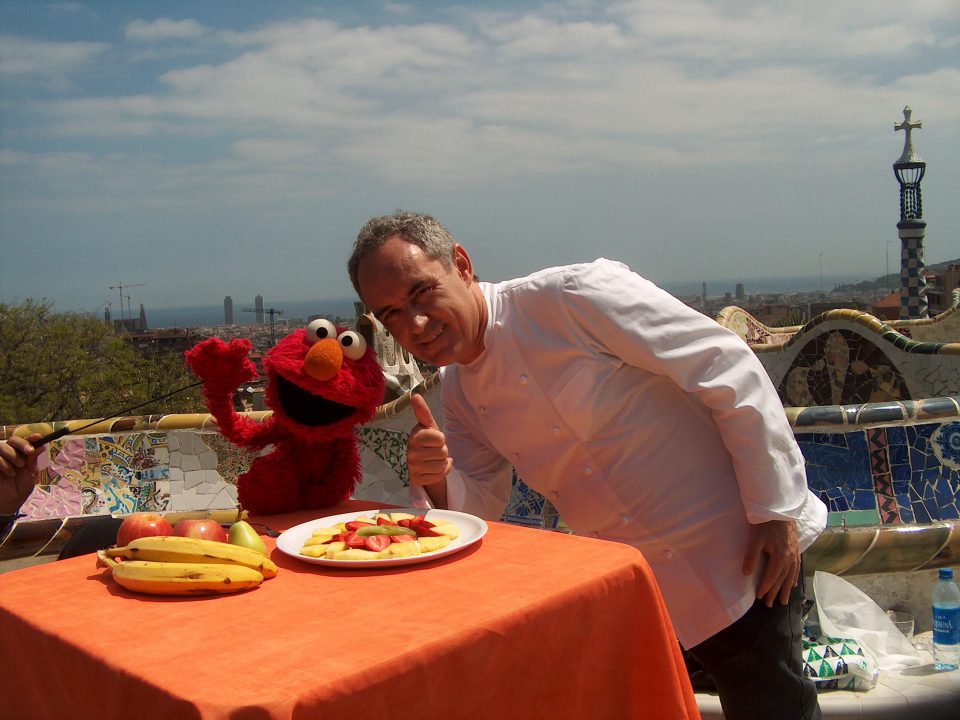 Elmo y Ferran Adria en los Monstruos Supersanos