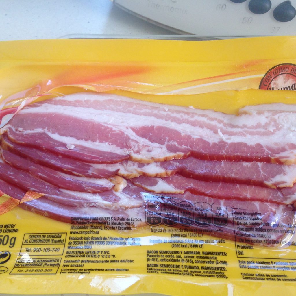 Bacon fresco ahumado